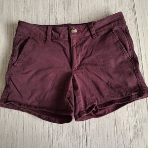 💋American Eagle Outfitters High Waist Maroon Shorts💋